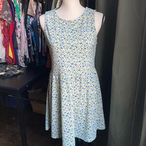 Women's H&M Divided Dress, Size 6, Blue Floral